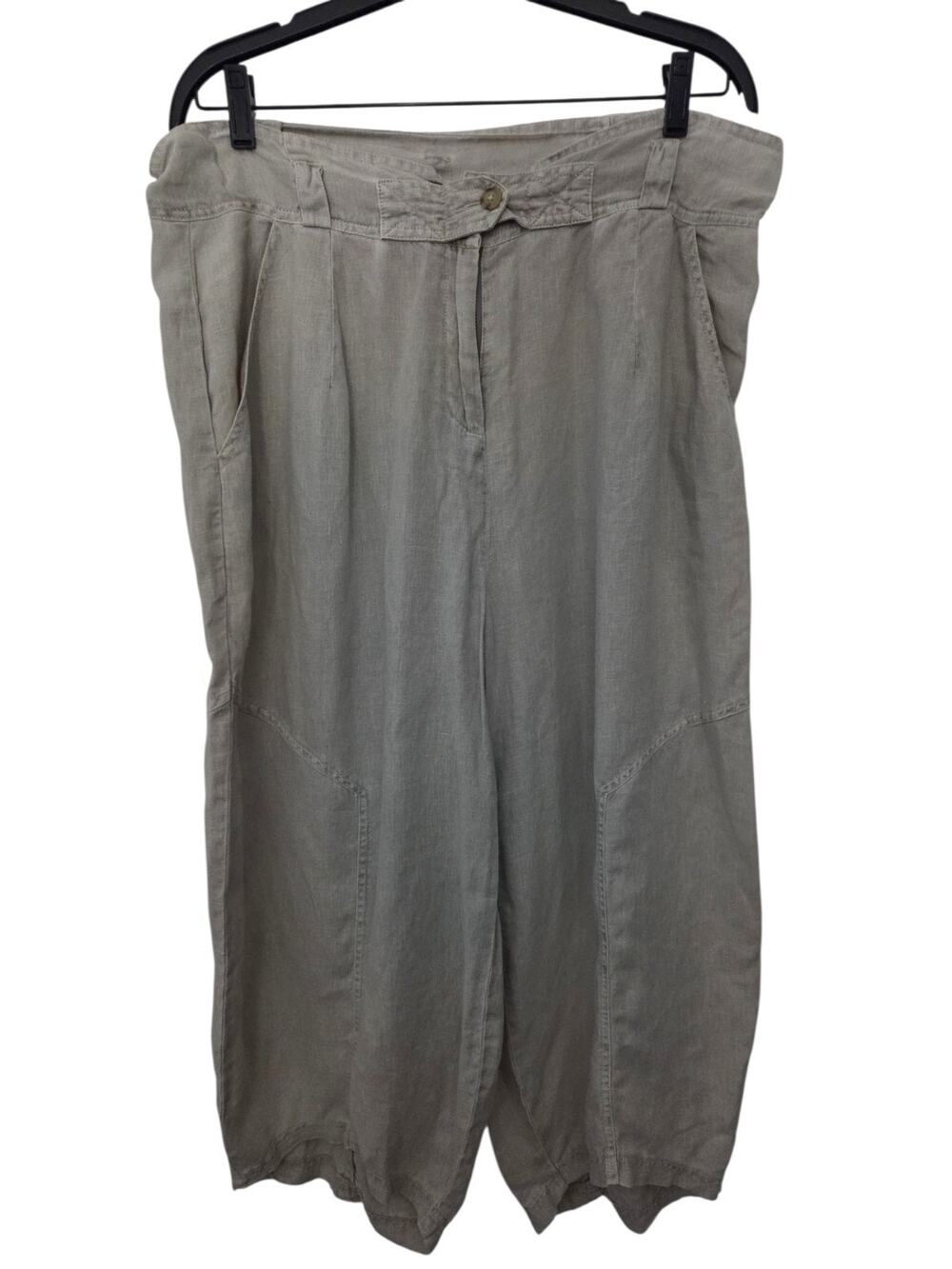 POETRY Linen Barrel Paperbag Pants Trousers US Size 12